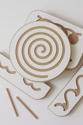 grafomotorische Tafel - Schnecke Montessori