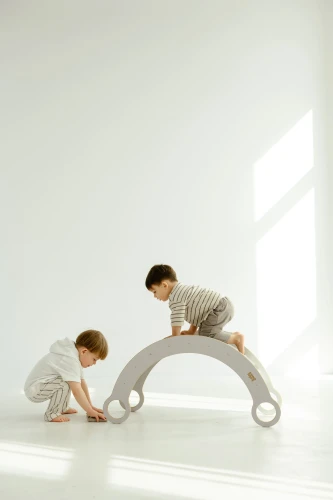 Holzwippe M natur Kinder Spaß im Kinderzimmer zu Hause