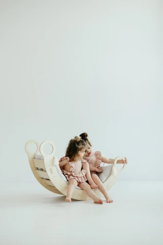 Holzwippe M natur Kinder Spaß im Kinderzimmer zu Hause