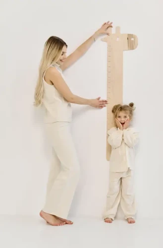 Maßband aus Holz - Giraffe