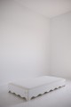 white bed for children