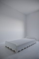 white bed for children