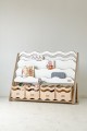 Wooden toy chest WAVE