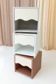 Wave-front nightstand for toddlers by Babywood