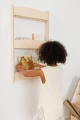 Slim M natural bookshelf by Babywood